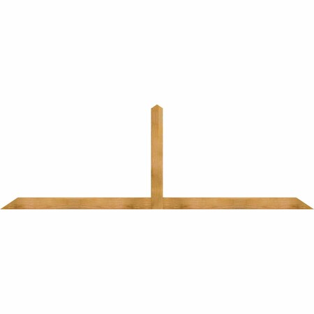 Ekena Millwork Portland Rough Sawn Timber Gable Bracket, Western Red Cedar, 108"W x 36"H x 2"D x 4"F, 8/12 Pitch GBW108X36X0204POR00RWR